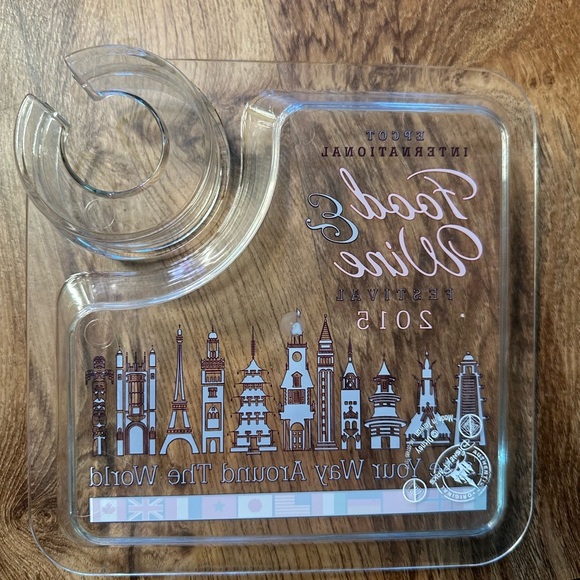 2015 Epcot Food & Wine Drink/Snack Appetizer Tray. EUC - Picture 3 of 4